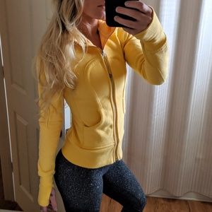 SOLD ***Lululemon Yellow Scuba Hoodie